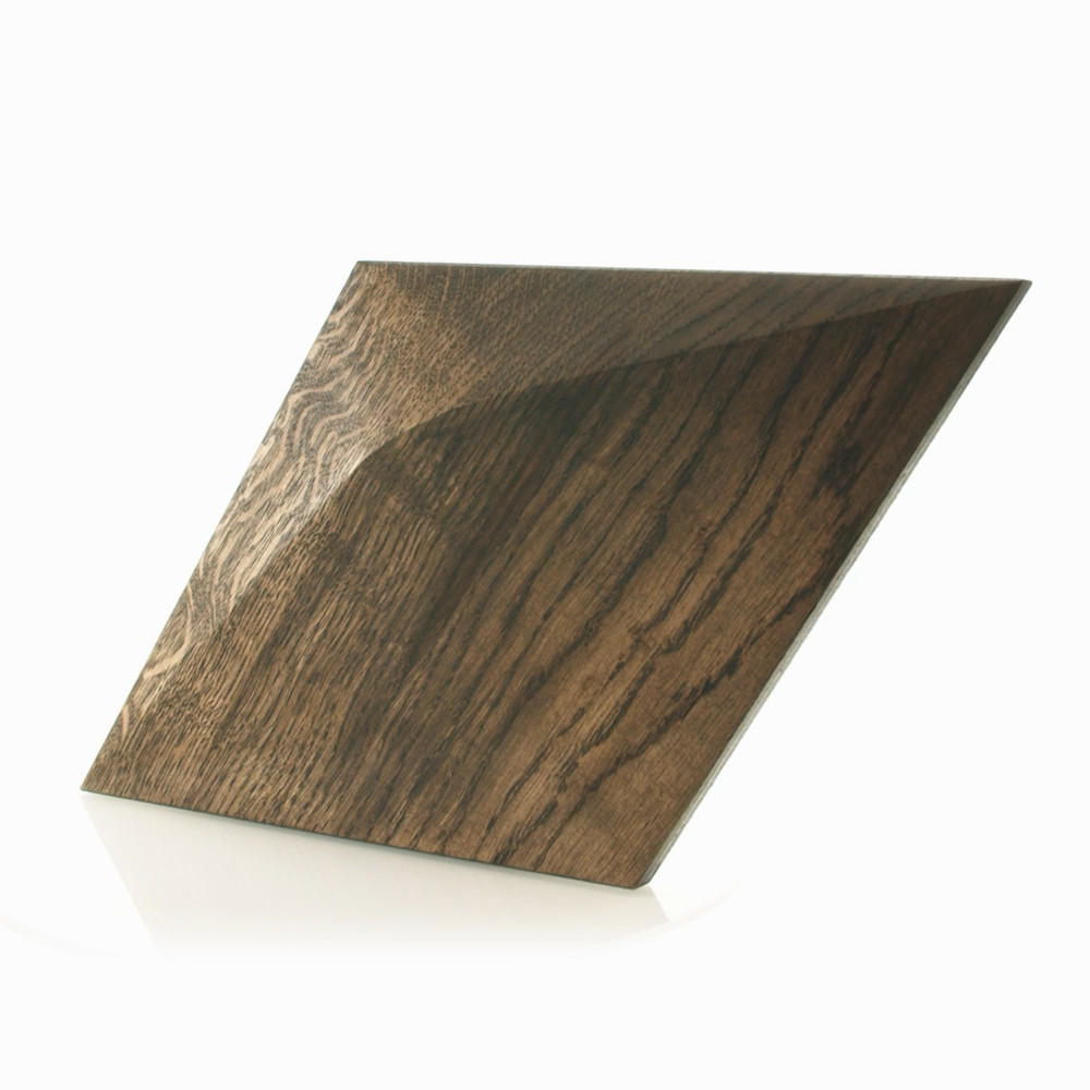 Wanddesign 3D Rhombus Minus Eiche schwarzbraun, geölt Wandverkleidung Echtholz