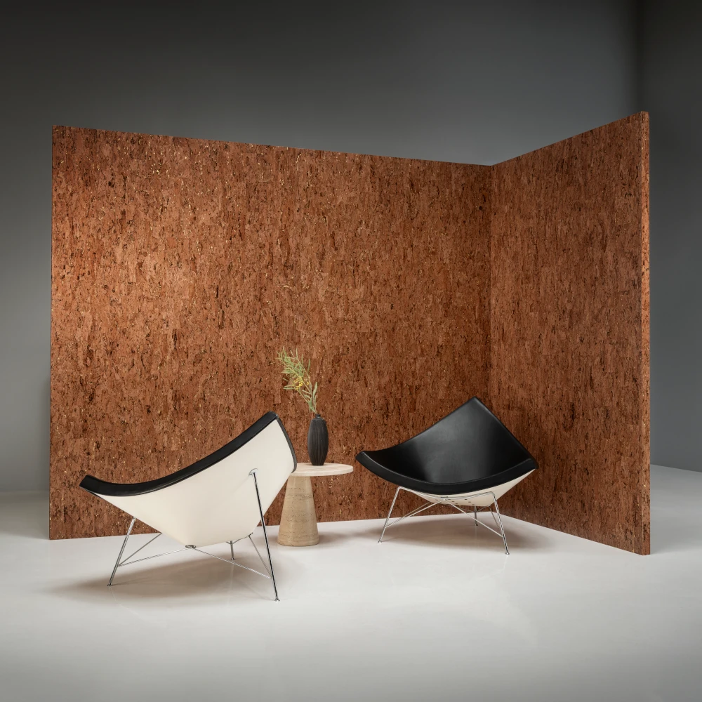 Boutique Alentejo Cork – Padouk – 90595 Exklusive Wandtapete mit Stühlen