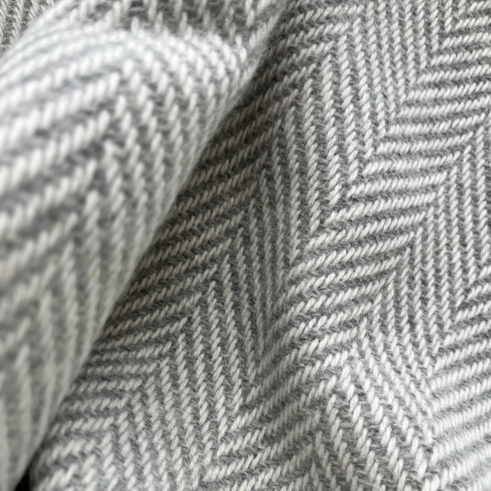 Plaid Cashmere Merino von Foxford - Ballina Fog