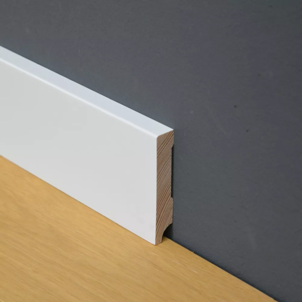 Weiße Kiefernleisten, Gerade Kante