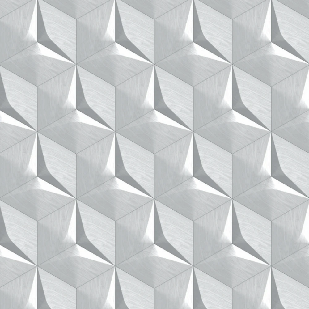 Wanddesign mit Rhombus Minus 3D Wandverkleidung Echtholz