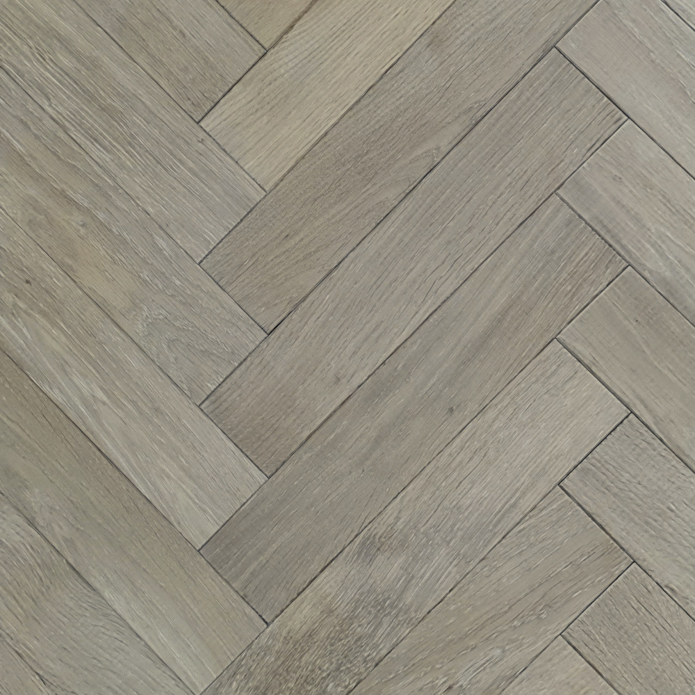 Fischgrät Antik Smoky Horse - Silk Grey, Sortierung Natur Räuchereiche, antik bearbeitet