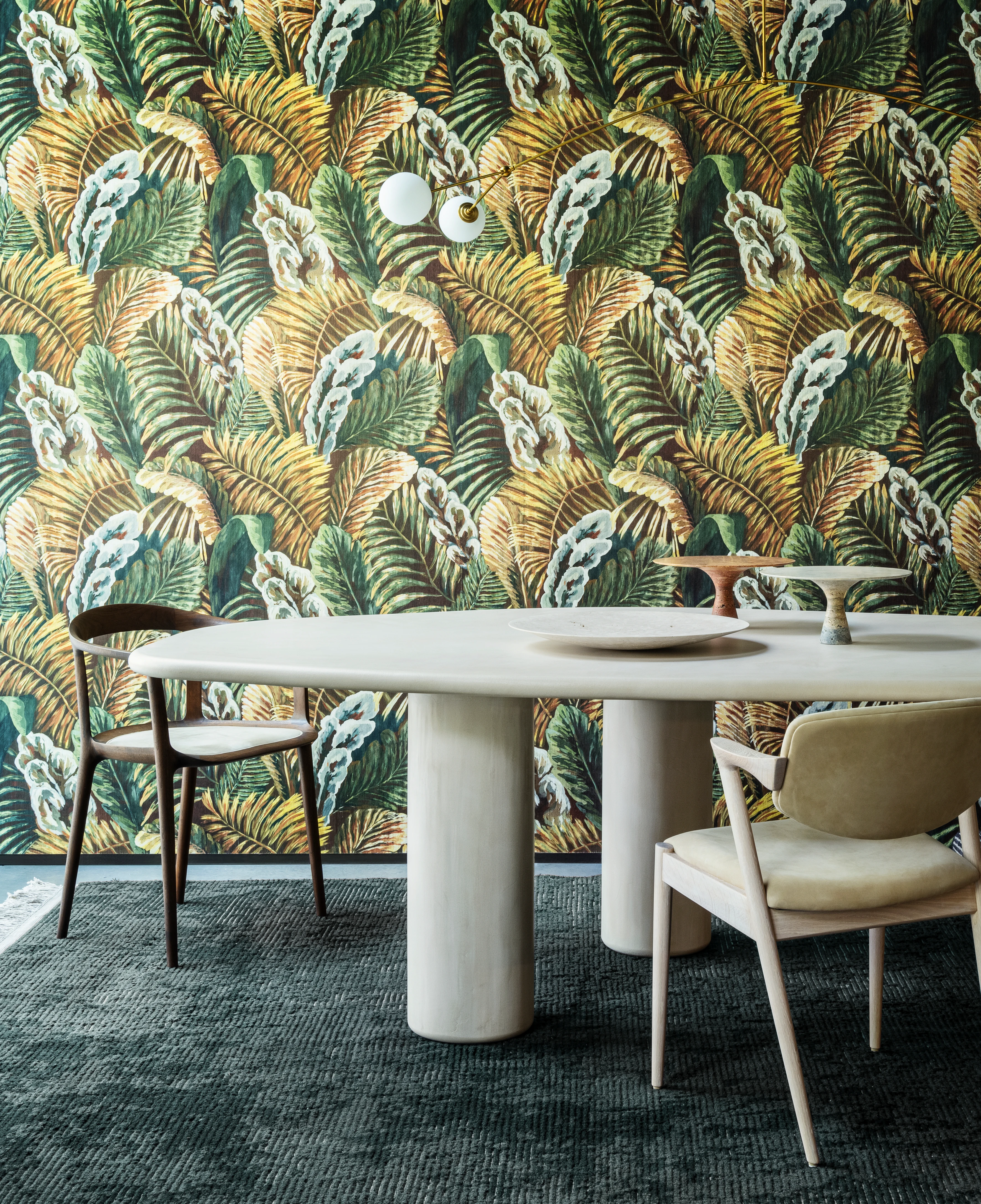 Essentials Les Naturels Verdure Wandtapete in Wohnzimmer