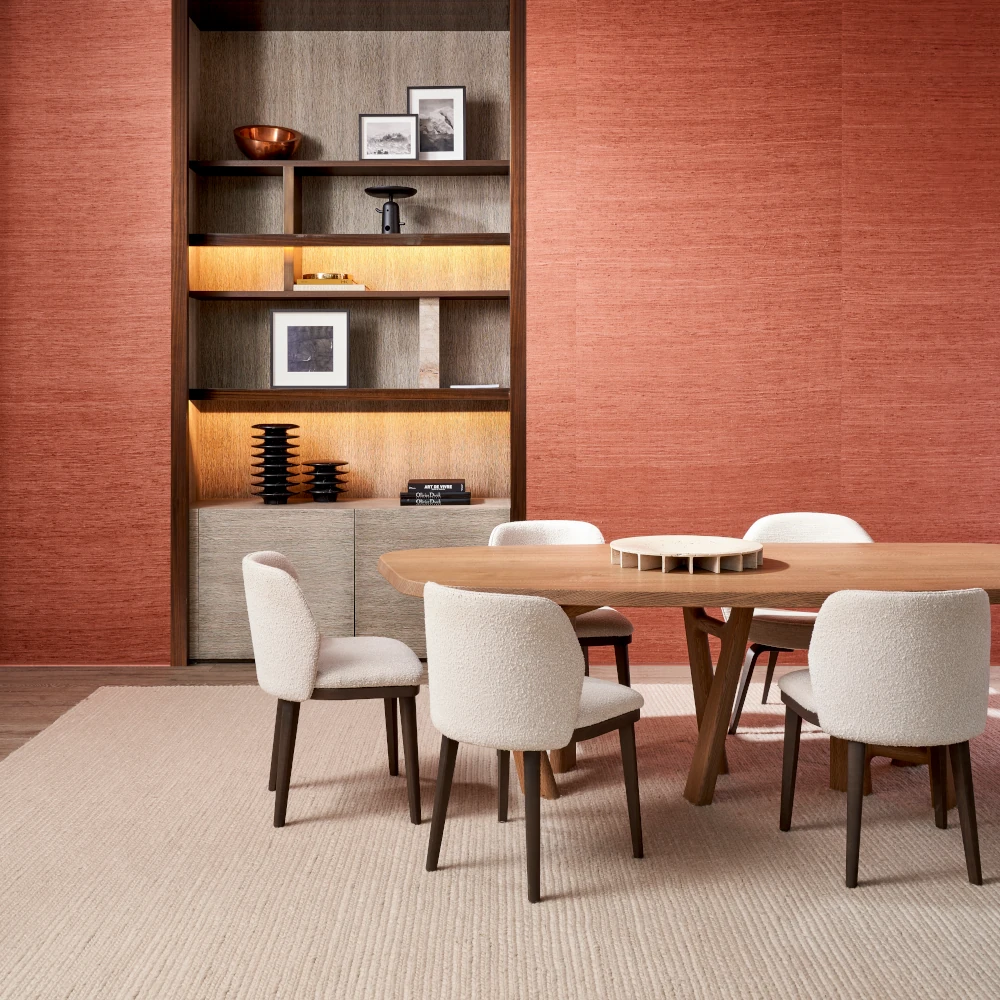 Pure Silk – Sunset – 86528 Wohnzimmer mit Seidentapete