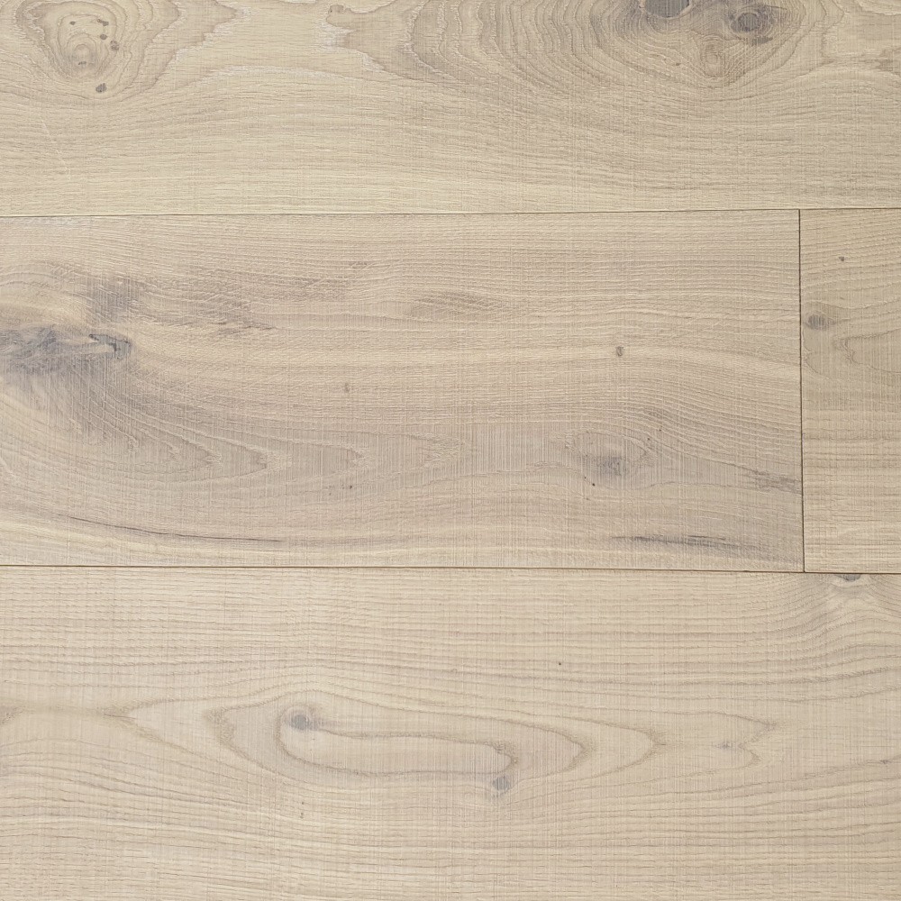 Eichendielen White Fog Sägerau Classic Helle Landhausdielen mit sägerauer Oberfläche