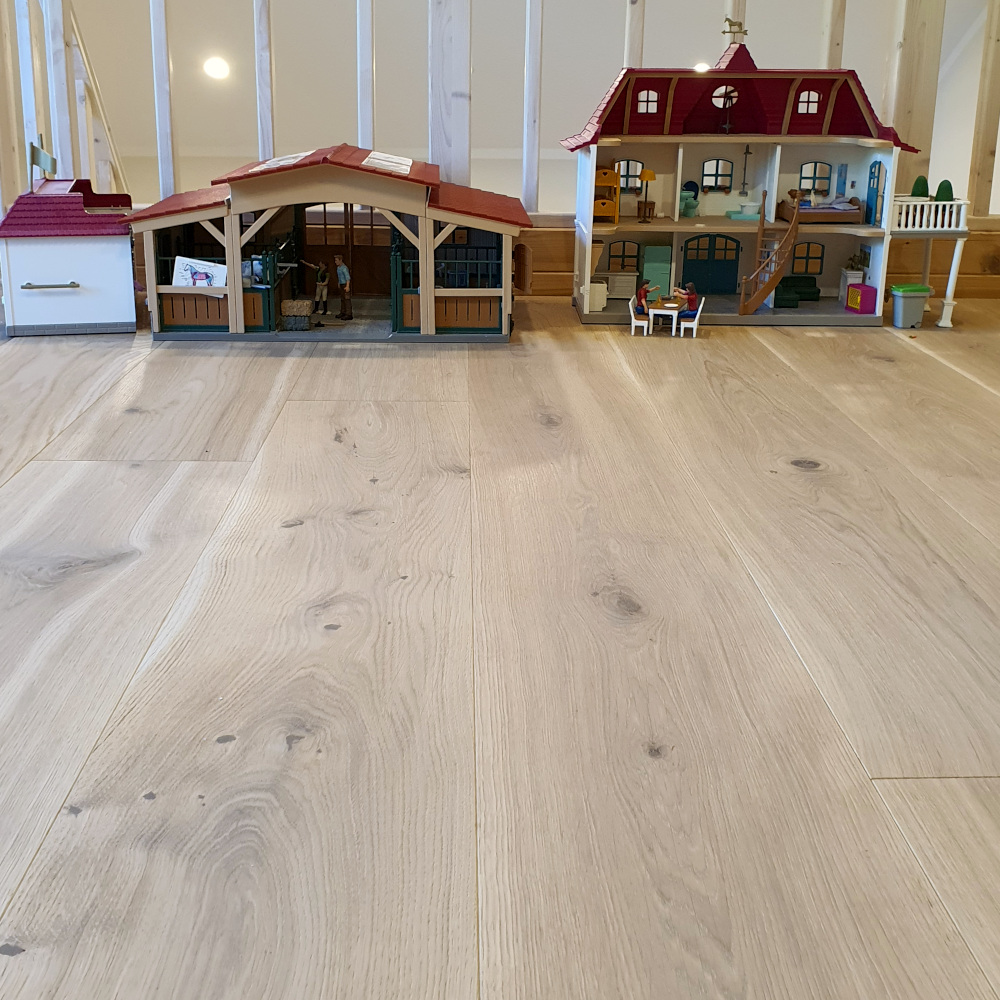 Dielen Eiche Cotton, Rustic Helle Eichendielen Kinderzimmer