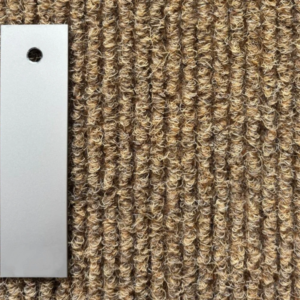 Alu Eloxiert Champagne / Rips Camel - bodenebene Sauberlaufmatte