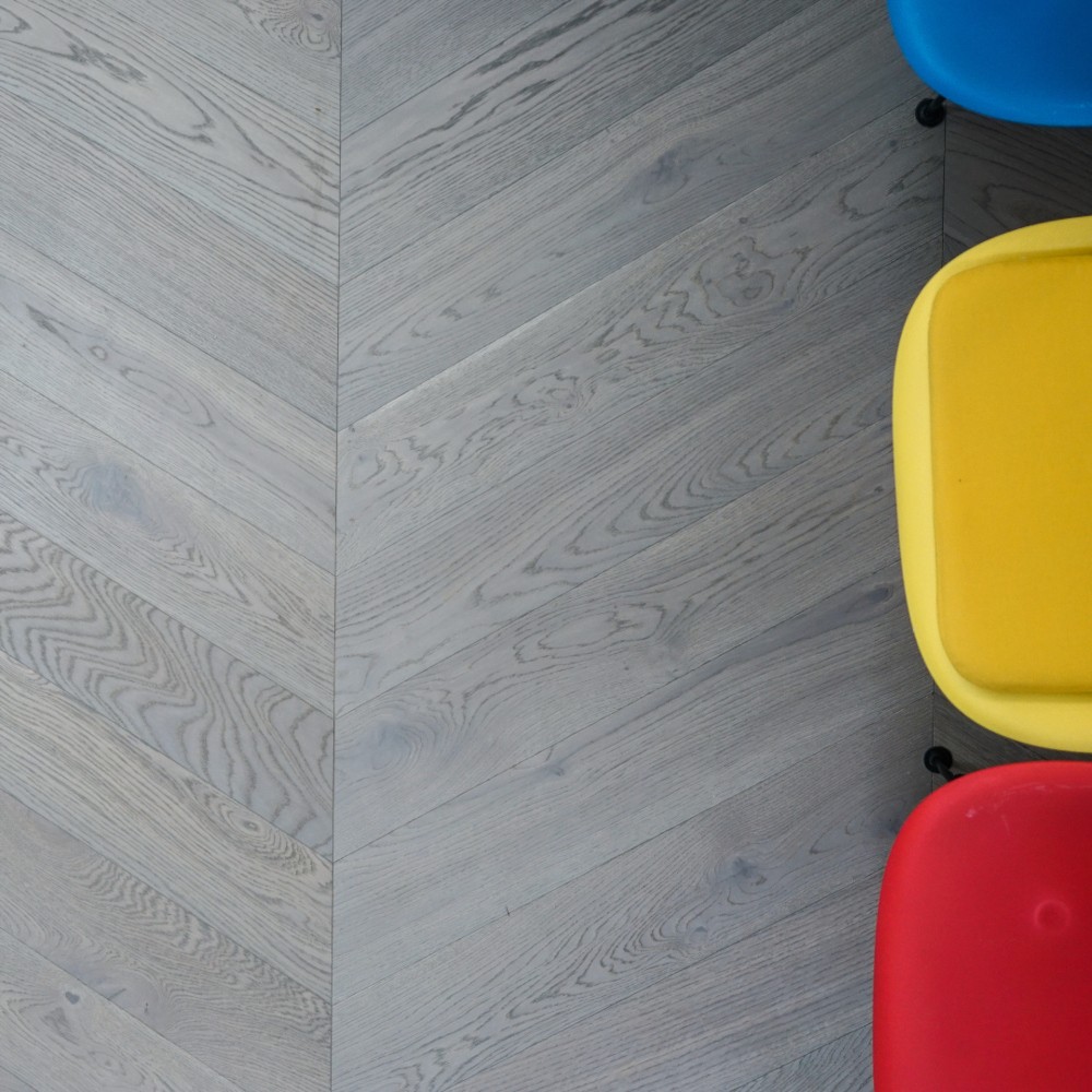 Franz. Fischgrät Intensive Grey Graues Französisches Fischgrät