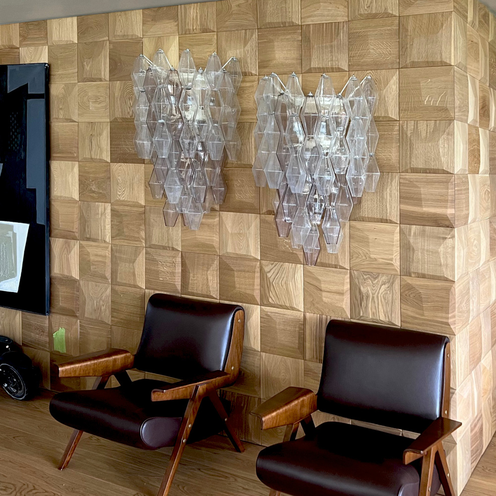 Wanddesign 3D Kissen Eiche natur, geölt Wandverkleidung Holz Kissen3D