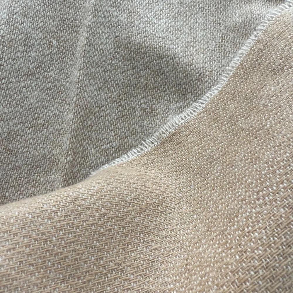 Plaid 100 % Cashmere - Natural & Camel Plaid 100 % Cashmere - Natural & Camel