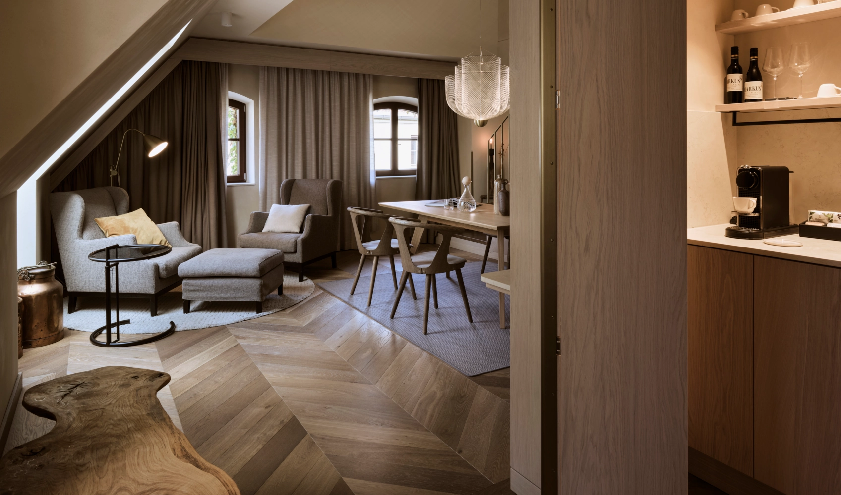 Chevron Räuchereiche München Hotel Pfistermühle