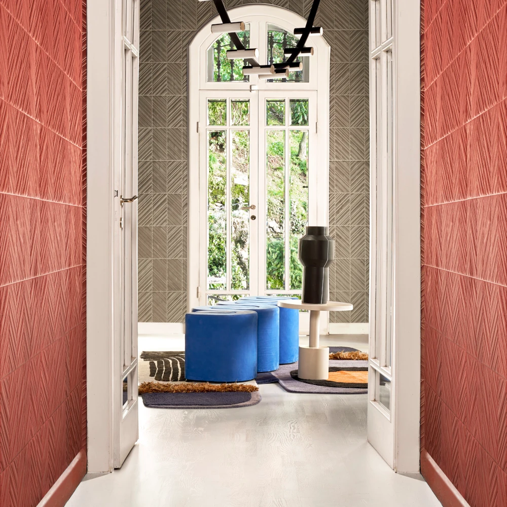 Iki – Linen – 72510/Iki – Chilli – 72511 Japanisch inspirierte 3D-Wandbekleidung