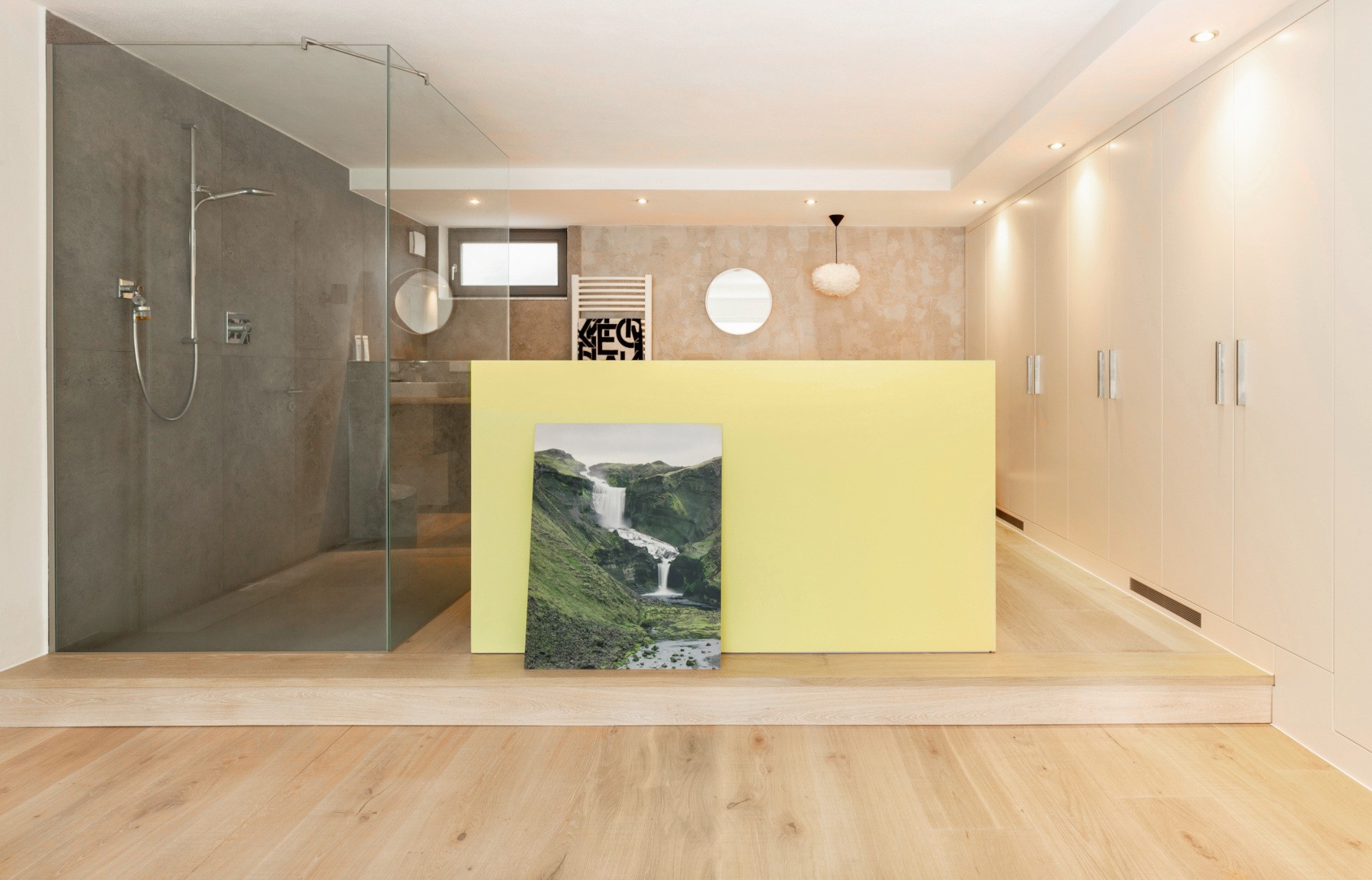 Schlossdielen / XXL-Dielen Eiche Clear White Helle Eichendielen im Badezimmer