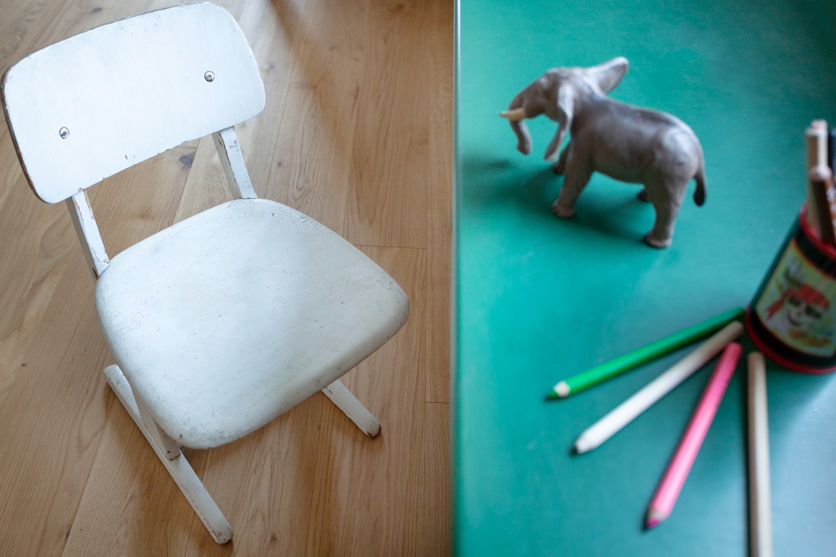 Eichendiele Clear Hartwachs Eichendielen hell Schreibtisch