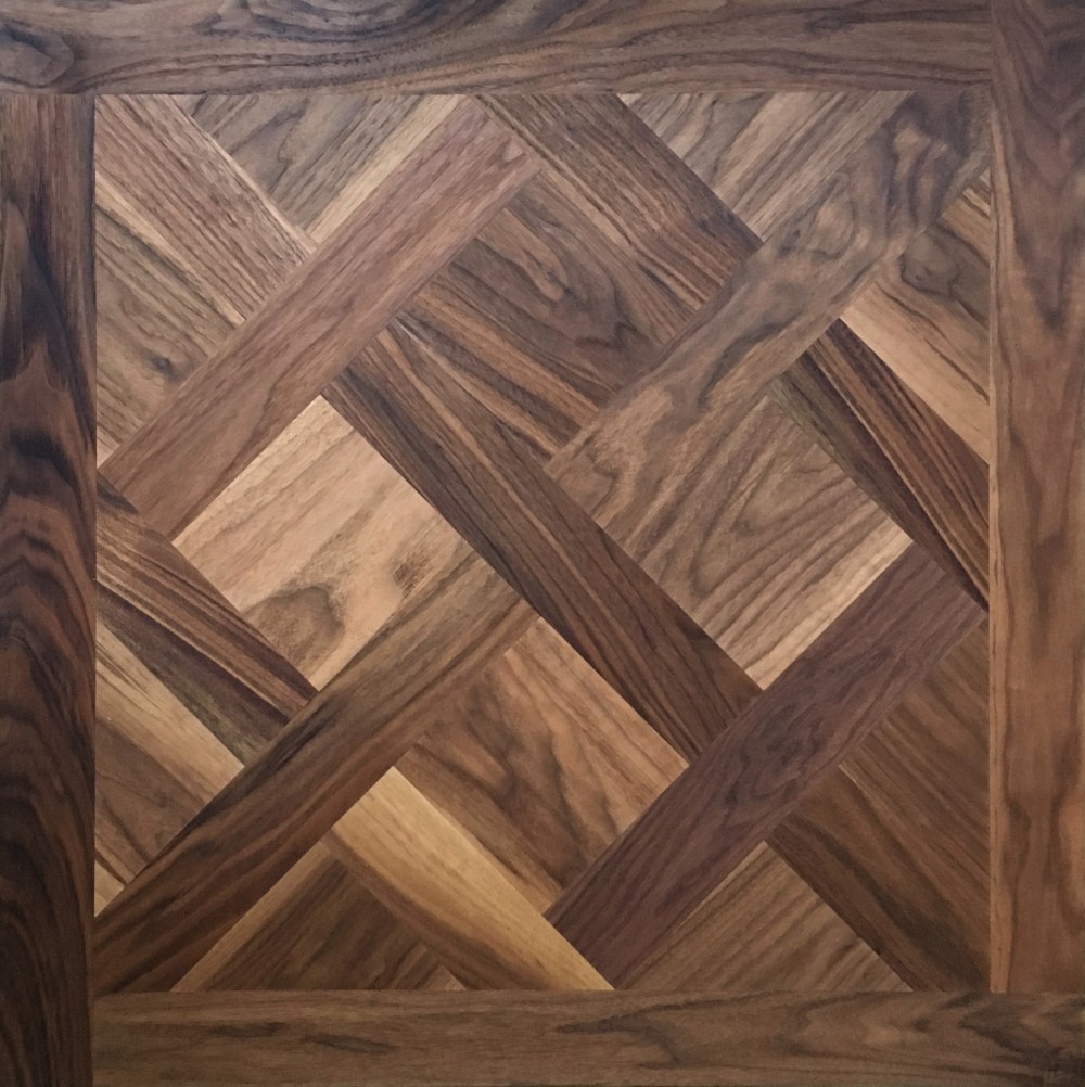Tafelparkett Versailles, Amerik. Walnuss Versaille-Tafel
