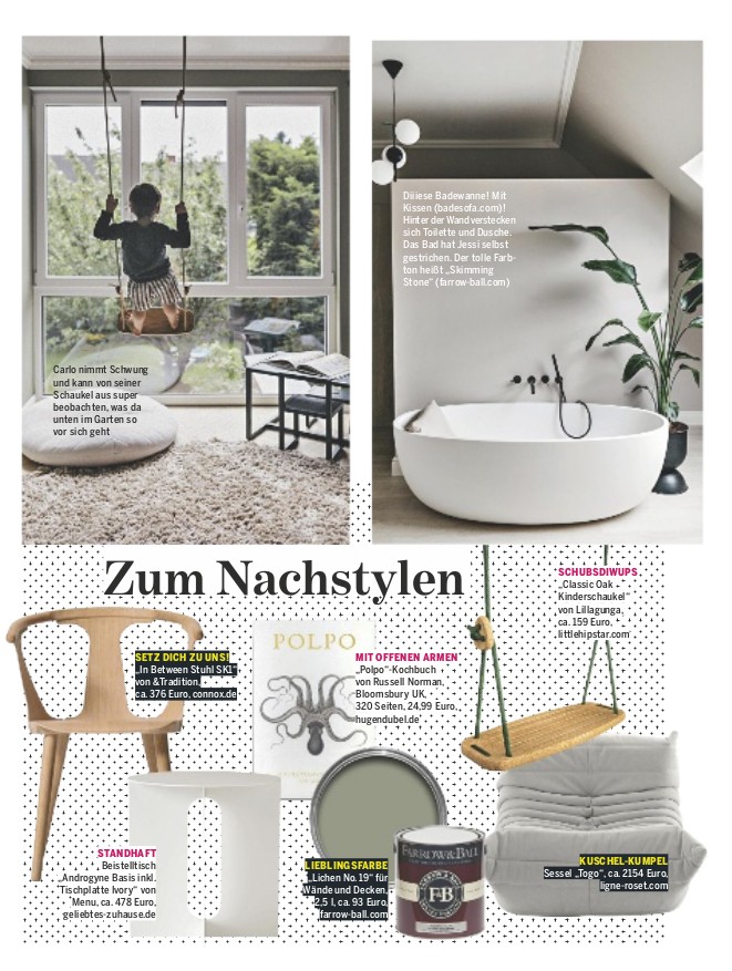 Eiche Antik Creamy Horse im Couch Magazin Presseartikel