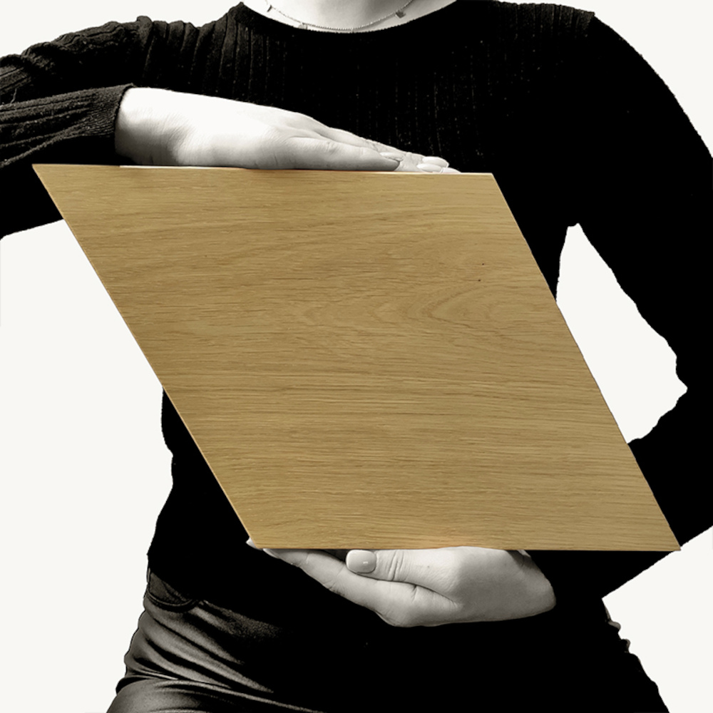 Wanddesign Karo (2D) - Muster Wandverkleidung Echtholz