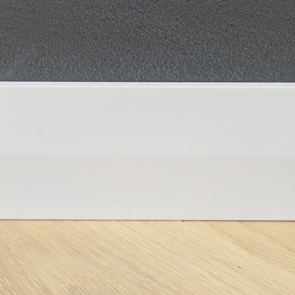 Sockelleiste Milano weiß lackiert Profilleisten, Massivholzleisten