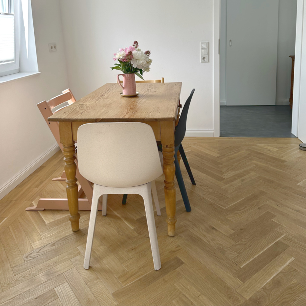 Fischgrät Eiche Sandy Horse bei Bloggerin taat-iana Eiche Antik Sandy Horse