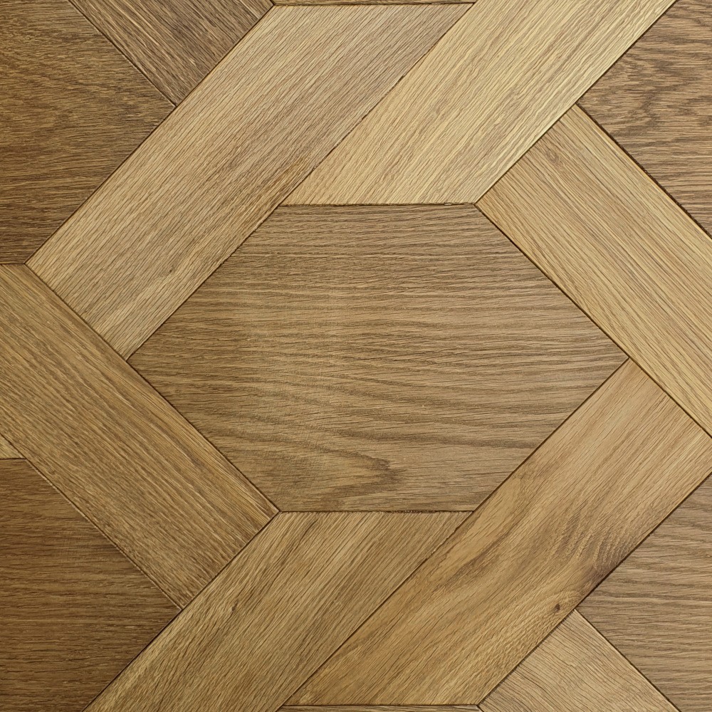 Designparkett Flechtmuster Eiche Toffee Räuchereiche